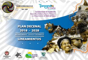 Afiche del Plan Decenal Afro 2018-2028 para el Valle del Cauca